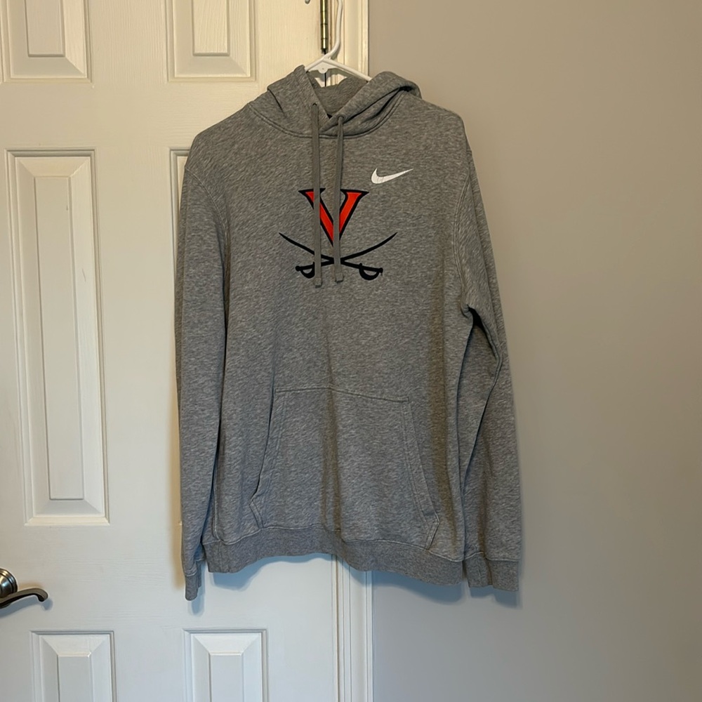UVA Nike grey sweatshirt hoodie. Large